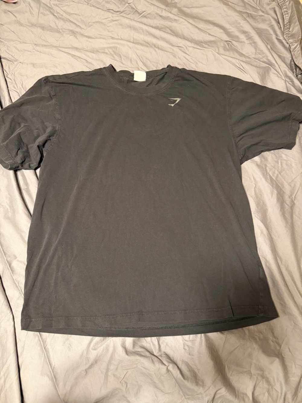 Gymshark Black Short Sleeve Crew Tee with Subtle Logo